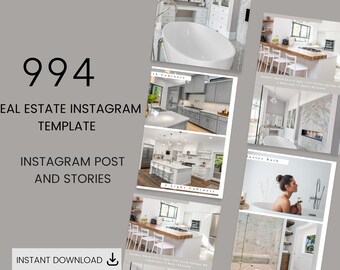 994 Real Estate Social Media Instagram Template ,Luxury Real Estate ,Realtor marketing Postemplates Canva