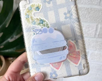 Glitter macaron acrylic grip *magnetic* for kindle