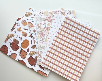 Kindle Case Insert: Pumpkin Fall Leaves Pattern - 6" Basic Kindle