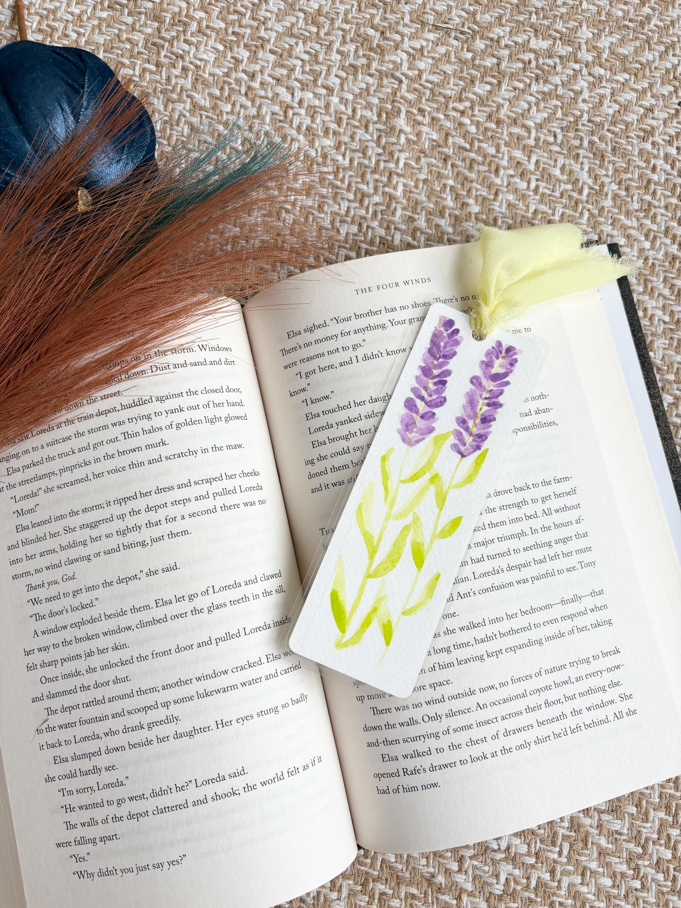 Hand Painted Blueberry Watercolor Laminated Bookmark Gift for Reader - Etsy
