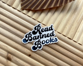 Read banned books sticker bookish kindle sticker