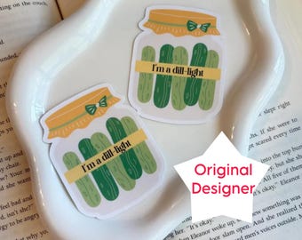 Pickle Lover Vinyl Sticker: decal for tumblers and laptops