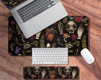 Tappetino da scrivania Witchy, tappetino per mouse Dark Academia, tappetino da scrivania Dark Cottagecore, decorazione da scrivania Witchcore, accessori per ufficio per lei