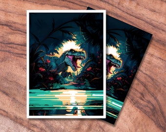 mtg dinosaur card sleeves Amazon.com : Realm Guard 100ct Textured TCG/MTG Card Art Sleeves (Black  Lotus Dinosaur) : Office Products main image 1