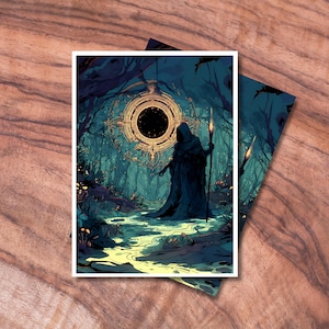 Housses MTG, Protège-cartes TCG, Housses pour cartes sur le thème des druides des forêts, Housses pour cartes à collectionner Black Hole, Cadeaux pour gamers