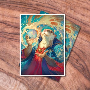 Étuis pour cartes MTG, protège-cartes TCG, étuis pour cartes sur le thème loutre sorcier, étuis pour cartes à collectionner, cadeaux pour gamers