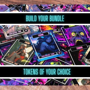 Pacchetto di carte token compatibili con carte MTG, foil o normali, token non ufficiali per il gioco MTG, regali per giocatori