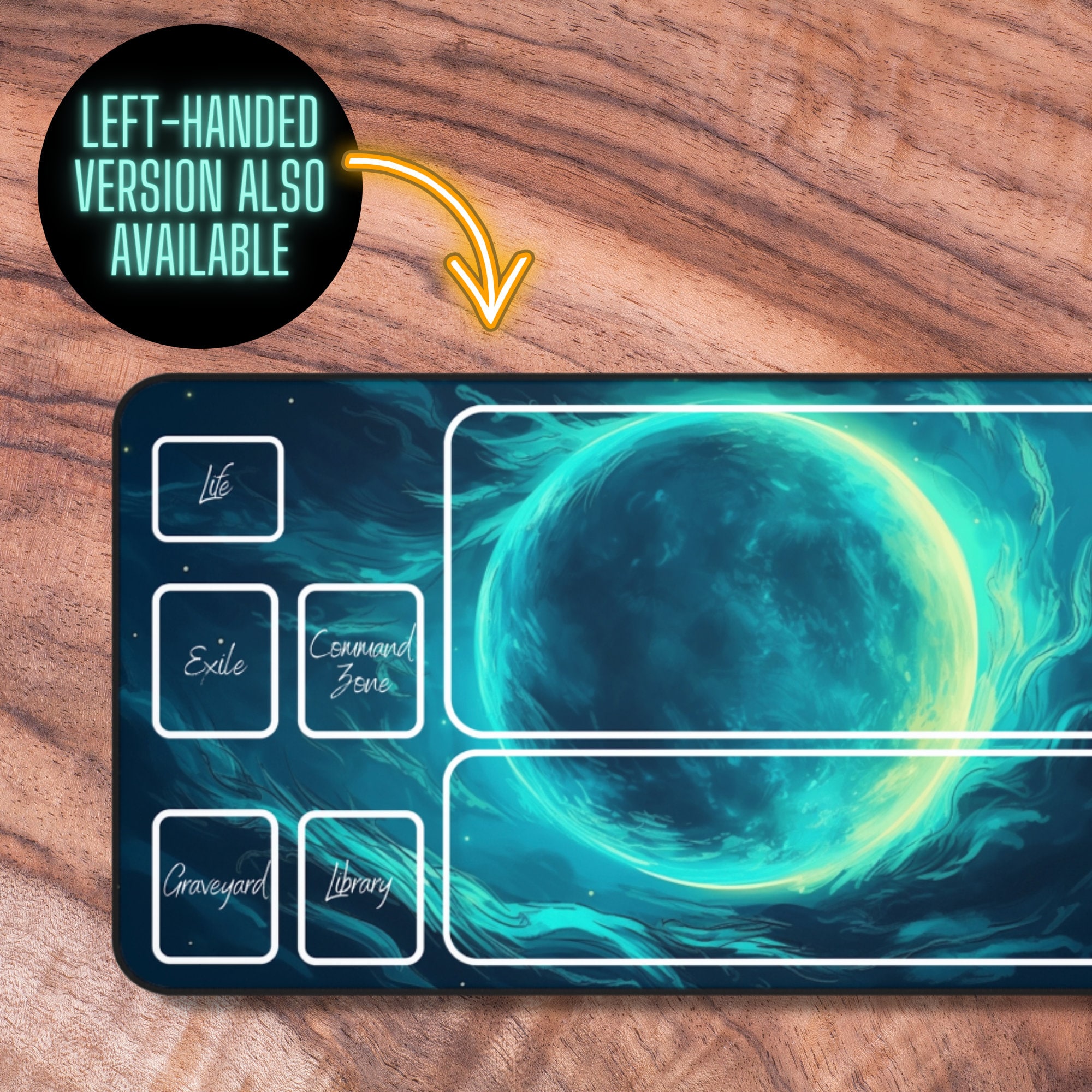 MTG Playmat With Zones TCG Playmat Card Playmat Blue Lunar Etsy Canada