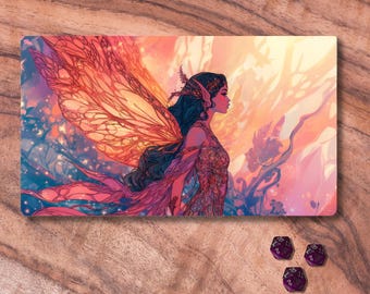 Oona, Queen of the Fae MTG Playmat Floral Fairy Desk Mat Lorcana