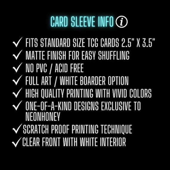 Neon Queen Monarch Card Sleeves, TCG Anime Art Protector