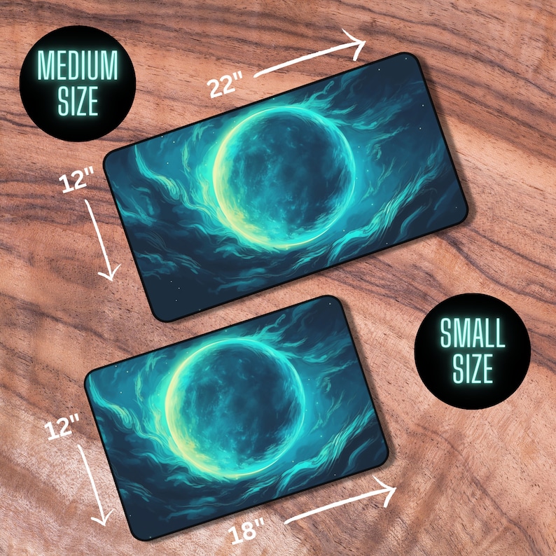 MTG Playmat With Zones TCG Playmat Card Playmat Blue Lunar Etsy Canada