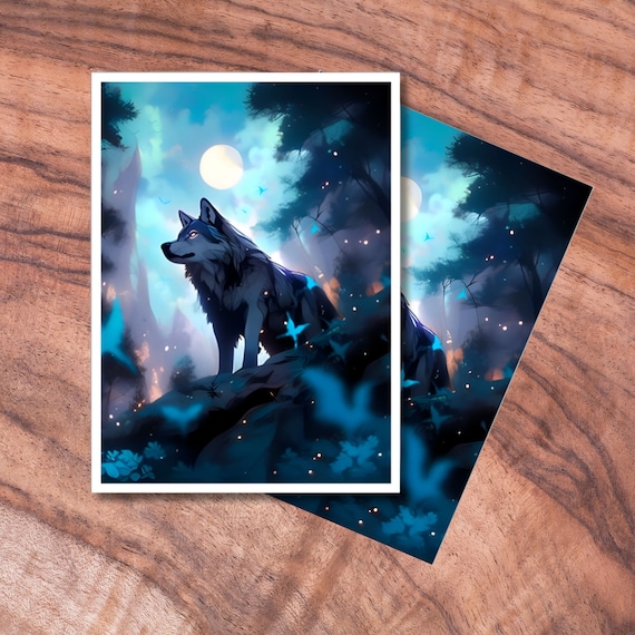 wolf card sleeves New for werewolf atl decks The matte finish provides a sleek and professional look Fantasy North - Akalla -