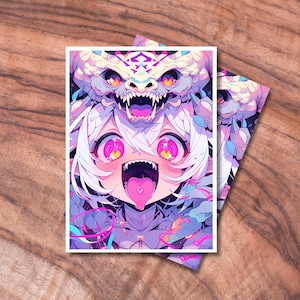 Manchons MTG Anime, Protèges-manchons pour cartes TCG, Manchons pour cartes pastel sur le thème des vampires, Cadeaux pour gamers, Adorables accessoires MTG