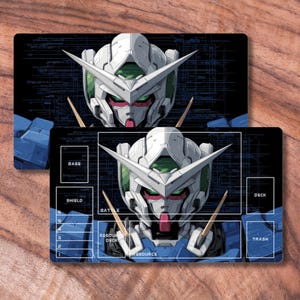 Playmat Compatible with Gundam TCG, Unofficial Gundam Playmat, Mecha Themed TCG Playmat, Gifts for Gamers