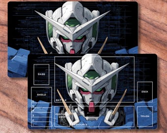 Spielmatte kompatibel mit Gundam Tcg, inoffizielle Gundam Spielmatte, Mecha Themed Tcg Spielmatte, Geschenke für Gamer