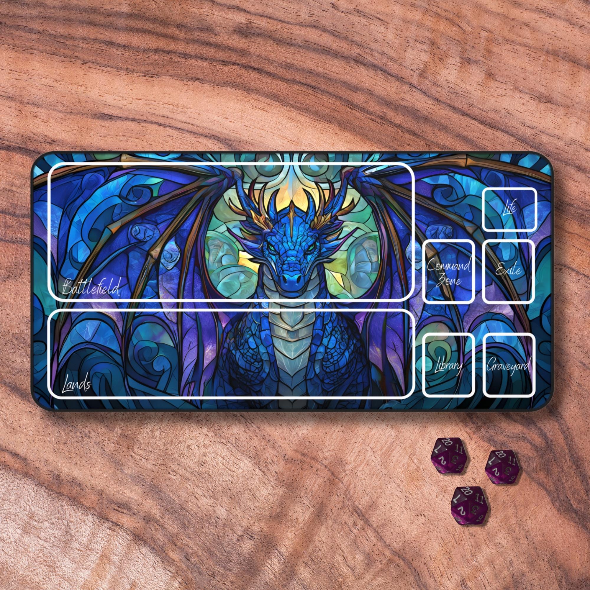MTGプレイマット（ゾーン付き）、MTGプレイマット（ドラゴン