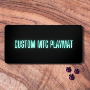 Tapis de jeu MTG personnalisé, tapis de jeu personnalisé pour MTG, tapis de jeu MTG avec zones, cadeaux personnalisés pour les joueurs