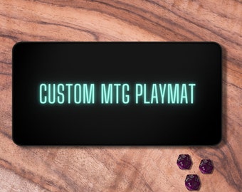 MTG Playmat Custom, Custom Playmat for MTG, Personalized MTG Gifts