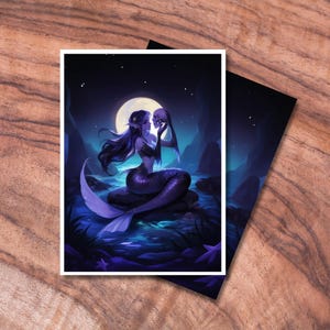 mermaid card sleeves Navigator Nami Standard Size Card Sleeves – Usagi Draws main image 1