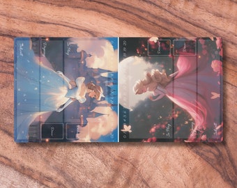 Lorcana Playmat for Two Players, Princess Themed Card Playmat, Unofficial Lorcana Playmat with Zones, Gifts for Gamers