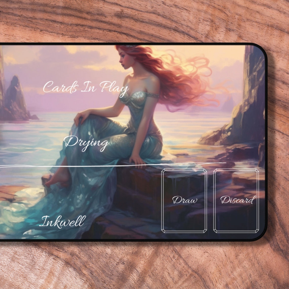 Lorcana Playmat With Zones Mermaid Themed TCG Playmat for Etsy Hong Kong