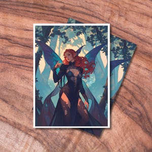 Pochettes MTG 100, protections de pochettes pour cartes TCG, pochettes pour cartes sur le thème Faerie Rogue, cadeaux pour les joueurs, accessoires MTG