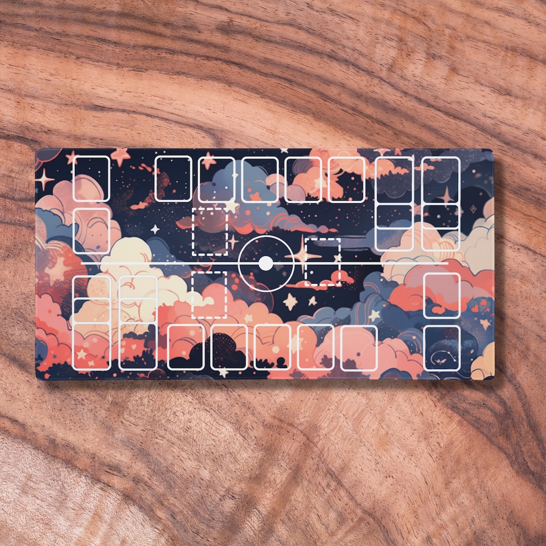 Pokemon Playmat for Two Players With Zones, Pokemon TCG Battle Mat, TCG Playmat, Unofficial