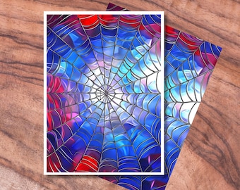 MTG Sleeves, Matte Finish Card Sleeve Protector, MTG Sleeves 100, Spider Web Trading Card Sleeves, Gifts for Gamers, MTG Accessories