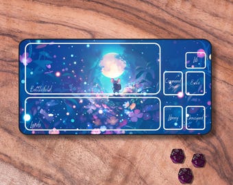 Tappetino Da Gioco MTG 70x40 Cm Con Base In Gomma Antiscivolo, Morbido E Impermeabile Per Magic The Gathering E TCG - Stampa Vivace
