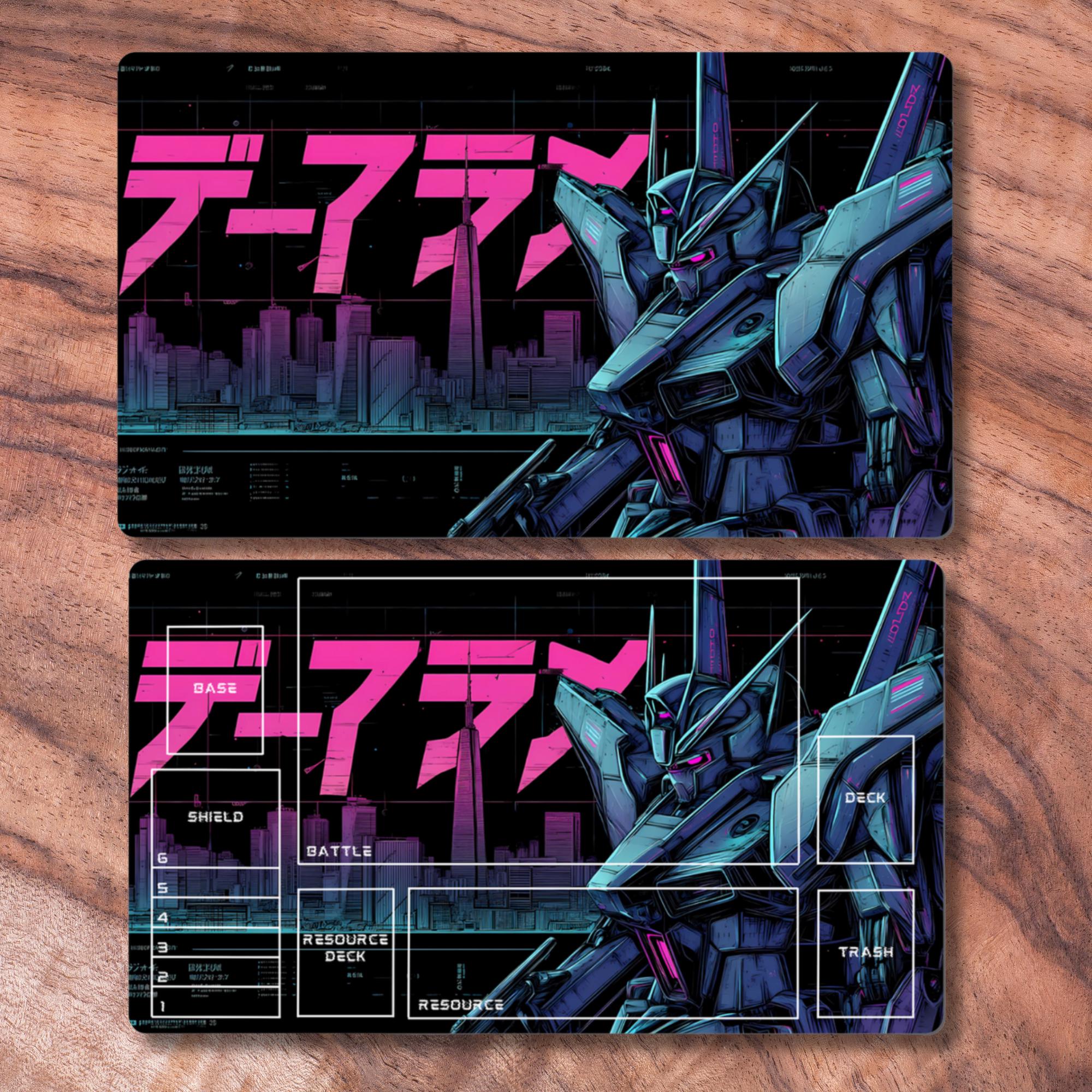 ガンダムカードゲーム対応TCGプレイマット、非公式ガンダムプレイ