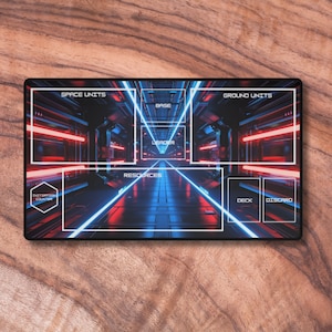 Tapis de jeu TCG compatible avec le jeu de cartes Star Wars Unlimited, tapis de jeu en néoprène, tapis de jeu non officiel Star Wars Unlimited, cadeaux pour les joueurs