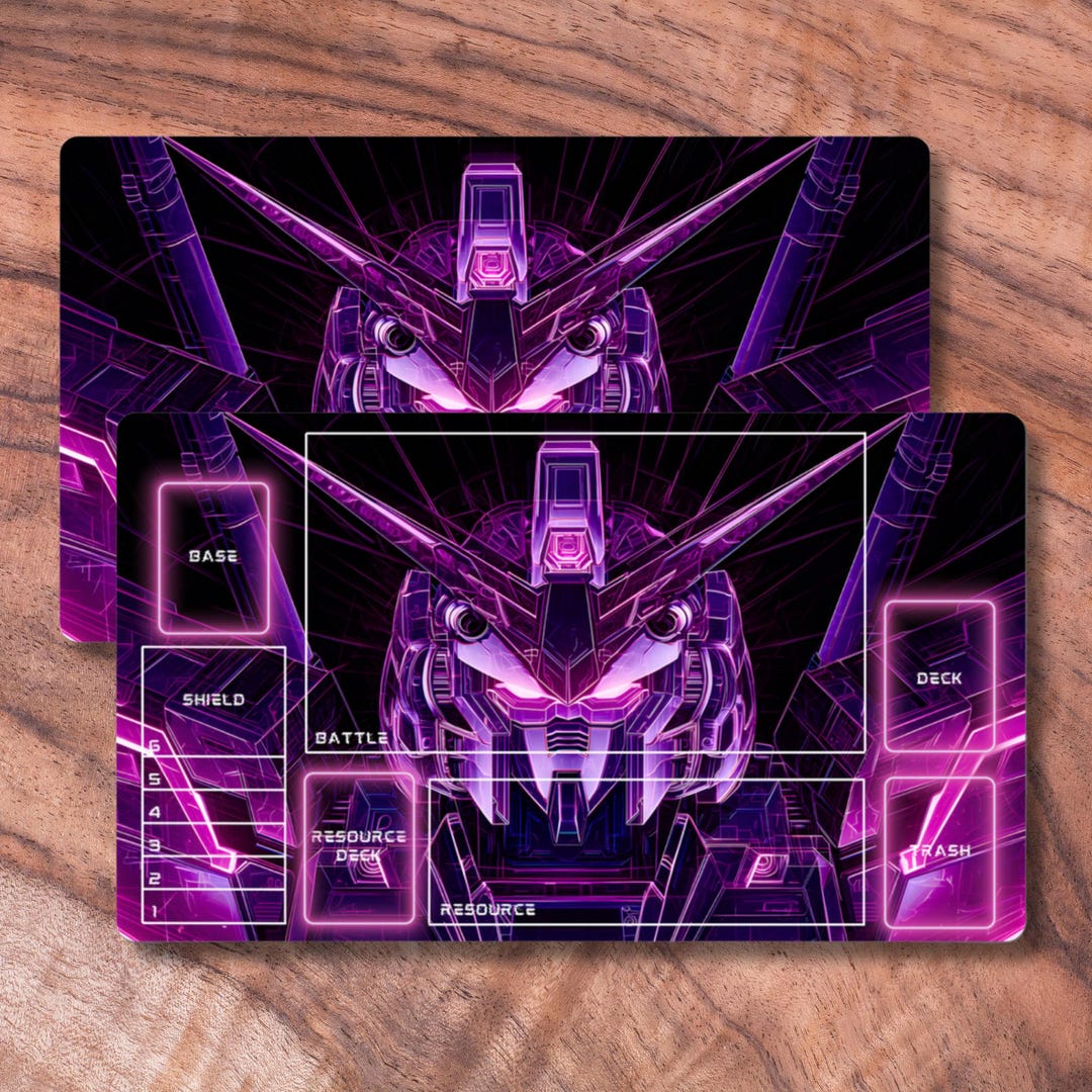 ガンダムカードゲーム対応TCGプレイマット、非公式ガンダムプレイ