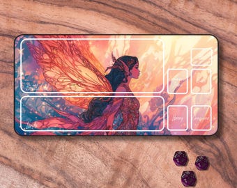 Oona, Queen of the Fae MTG Playmat Floral Fairy Desk Mat Lorcana