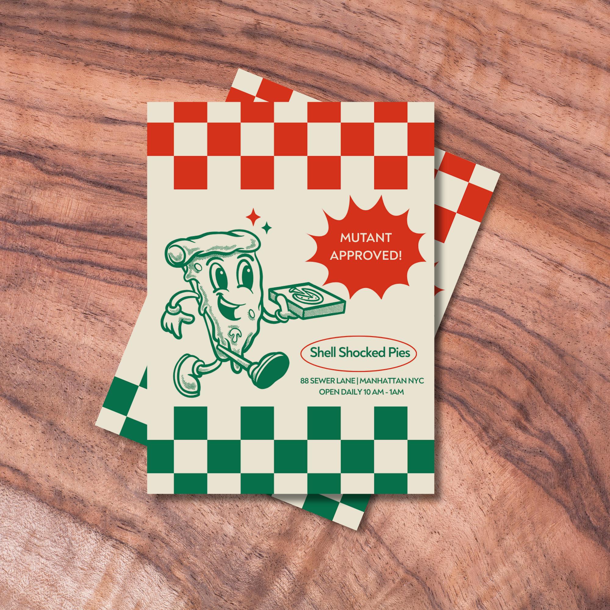 MTG Sleeves, Turtle Pizzeria Themed TCG Card Sleeves, Trading Card