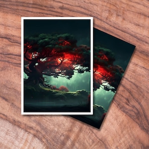 Protège-cartes MTG, Protège-cartes TCG, Protège-cartes sur le thème de la forêt, Protège-cartes à collectionner, Cadeaux pour gamers