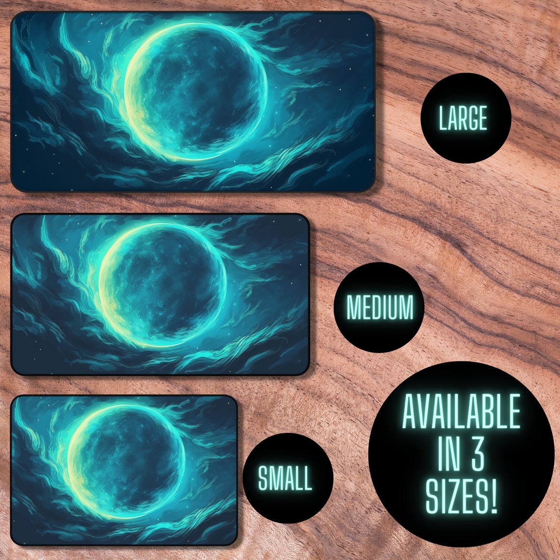 MTG Playmat With Zones TCG Playmat Card Playmat Blue Lunar Etsy Canada
