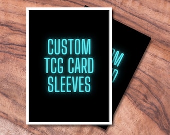 MTG Sleeves Custom, Custom TCG Sleeves, Trading Card Game Protectors, Personalized Gifts for Gamers