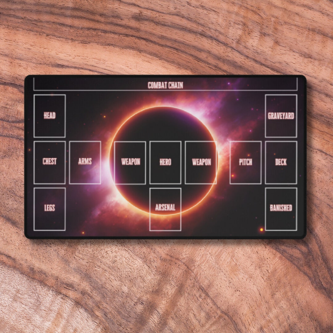 PLAYMATS Alfombrilla De Juego Para Cartas Flesh And Blood – 61x35.5 Cm, Goma Antideslizante, Lavable Y Resistente A Arañazos
