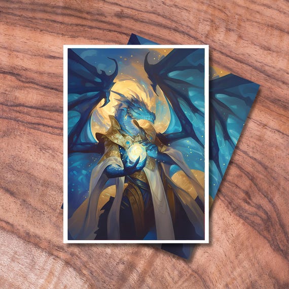 Dragon Sorcerer MTG Card Sleeves, TCG Protector, Full Art - Etsy