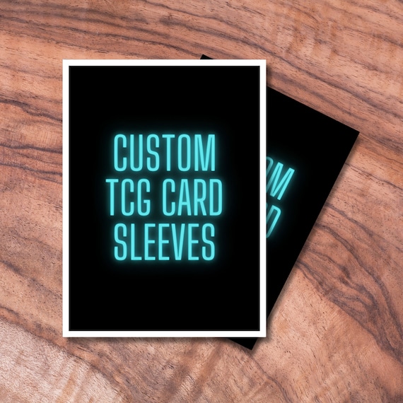 MTG Sleeves Custom, Custom TCG Sleeves, Trading Card Game Protectors, Personalized Gifts for Gamers