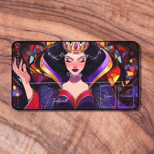 Lorcana Playmat with Zones, Evil Queen Themed TCG Playmat, Unofficial Lorcana Playmat, Gifts for Gamers