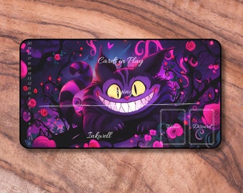 Lorcana Krabbeldecke mit Bereiche, Grinsekatzen Themed Playmat, Inoffizielle Lorcana Krabbeldecke, Geschenke für Gamer