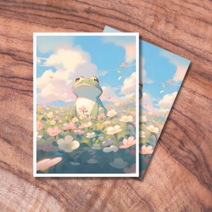Mignonnes pochettes MTG, protections de pochettes pour cartes TCG, pochettes pour cartes sur le thème des grenouilles pastel, cadeaux pour les joueurs, accessoires MTG