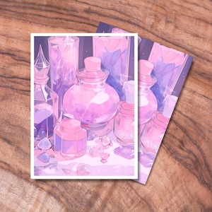 Jolies pochettes MTG, pochettes protectrices pour cartes TCG, pochettes pour cartes sur le thème de la potion magique, pochettes pour cartes à collectionner, cadeaux pour gamers