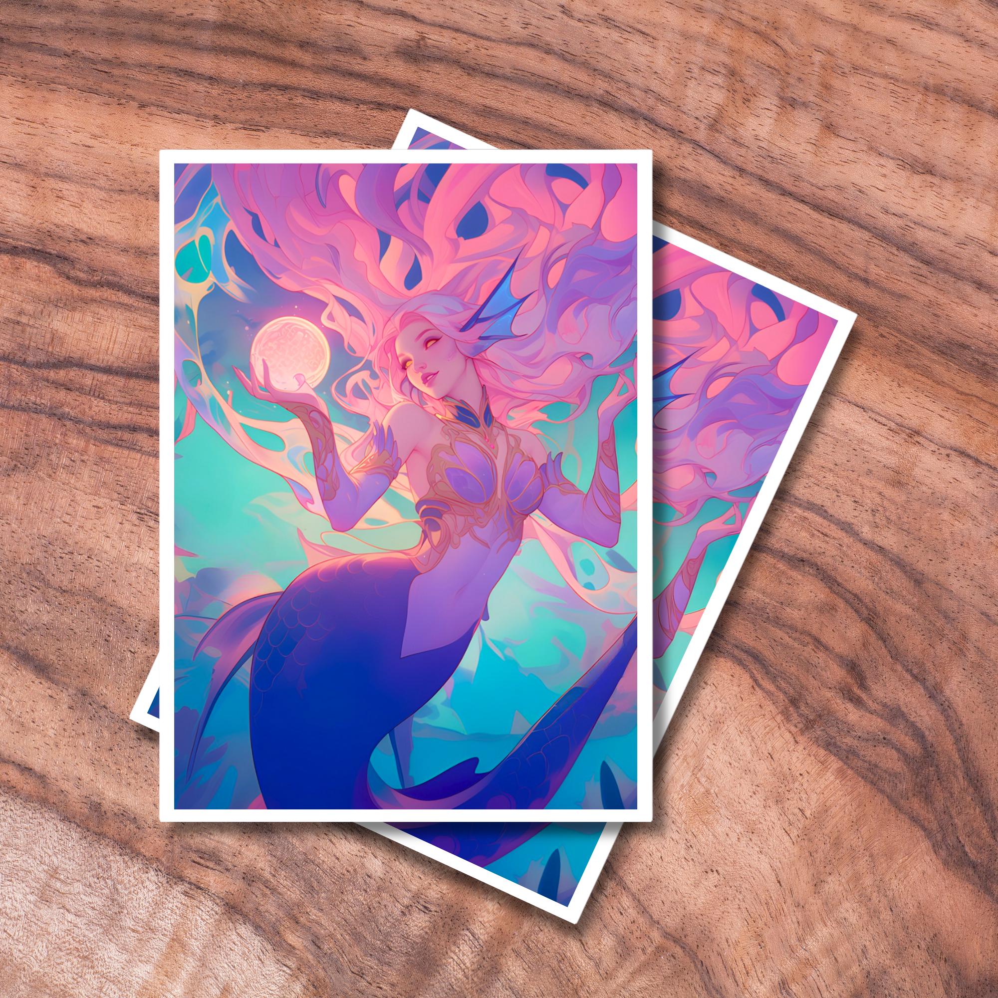mermaid card sleeves Bushiroad Sleeve Collection Mini Vol.056 Cardfight!! Vanguard: Idol, Elly (53-Pack) - Bushiroad The combination of practicality and enchanting design ensures that Disney fans will treasure this thoughtful present Card Sleeves, Card Sleeve,Top Quality