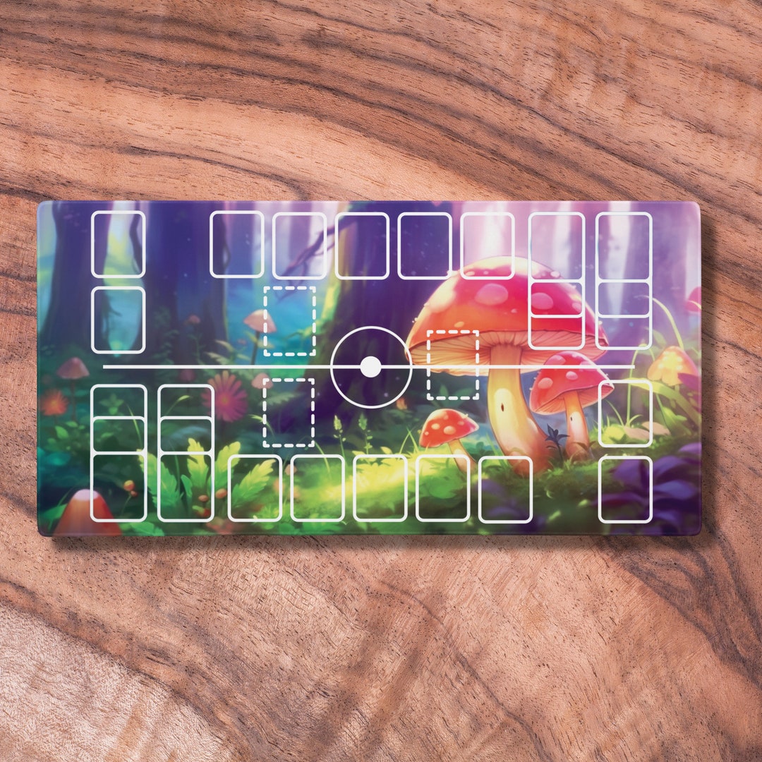 Pokemon Playmat With Zones, Two Player Pokemon Mat, TCG Playmat, Unofficial Pokemon Playmat