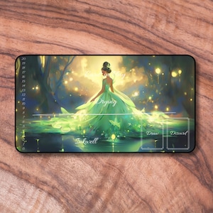 Lorcana Playmat, Spielmatte mit Bayou Prinzessinnen Themen, inoffizielle Lorcana Playmat, Geschenke für Gamer