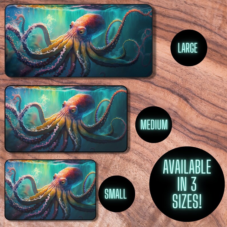 Octopus Padding Desk Mat Octopus, Octopus Mouse Pad, Ocean Themed Keyboard Mat ...