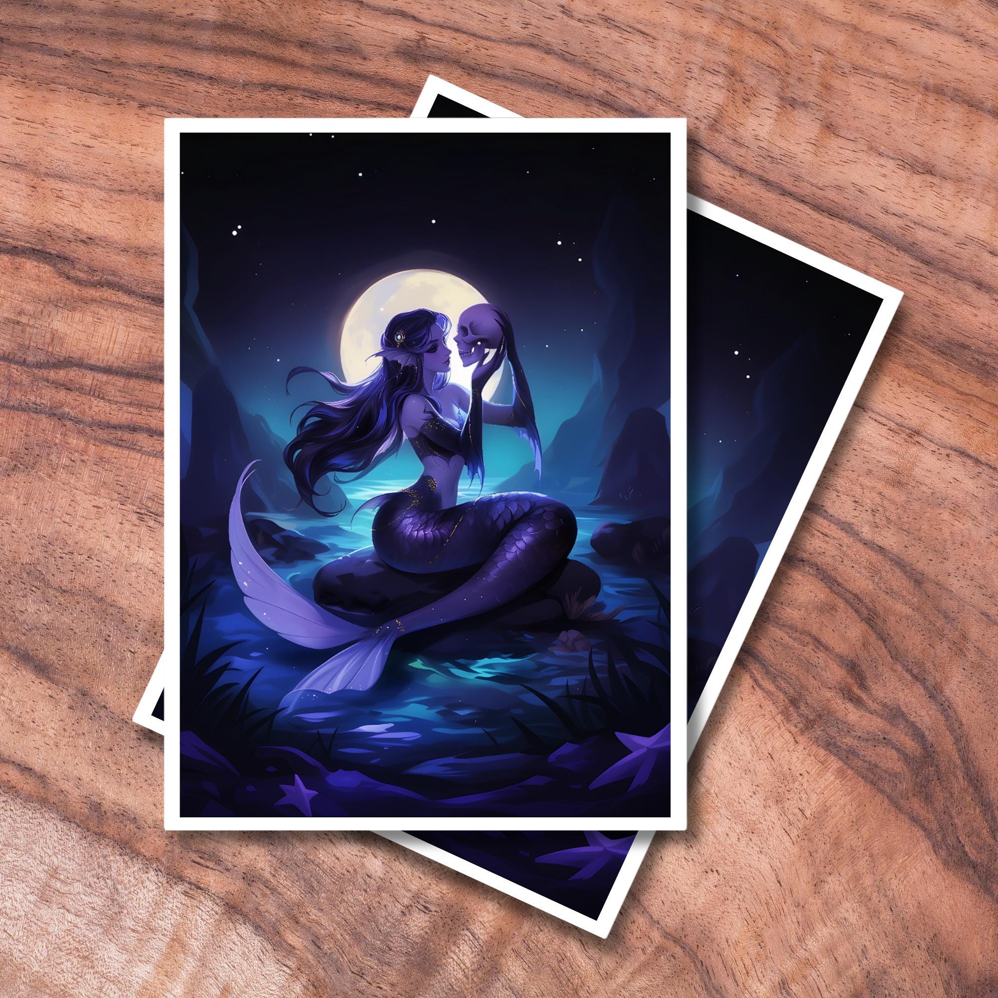 mermaid card sleeves Premium Gloss Milotic - Pokémon Card Game | Authentic Japanese Pokémon TCG Sleeves crafted by a talented artist Card Sleeves High-Grade The Little