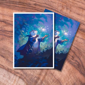 Jolies pochettes MTG, protections de pochettes pour cartes TCG, pochettes pour cartes sur le thème de la loutre, cadeaux pour les joueurs, accessoires MTG